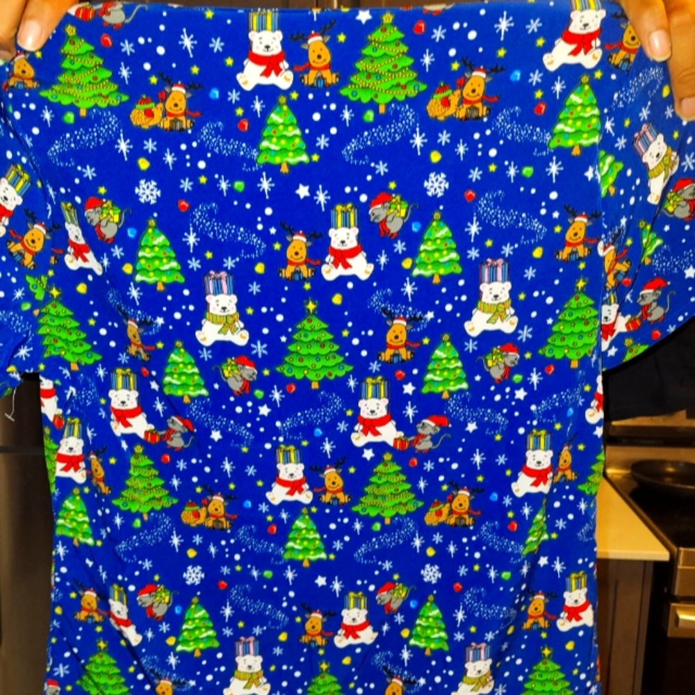 Zinnia Christmas scrub tops